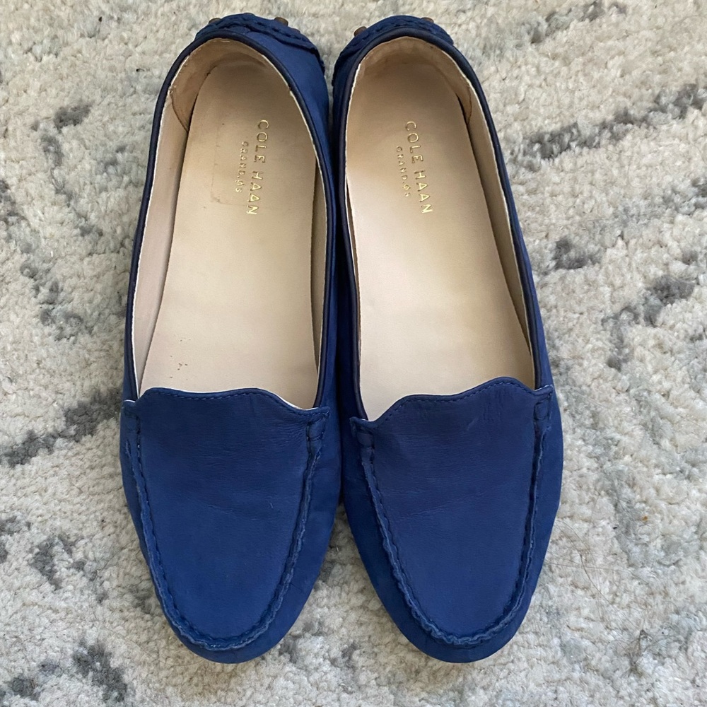 Cole haas blue loafers